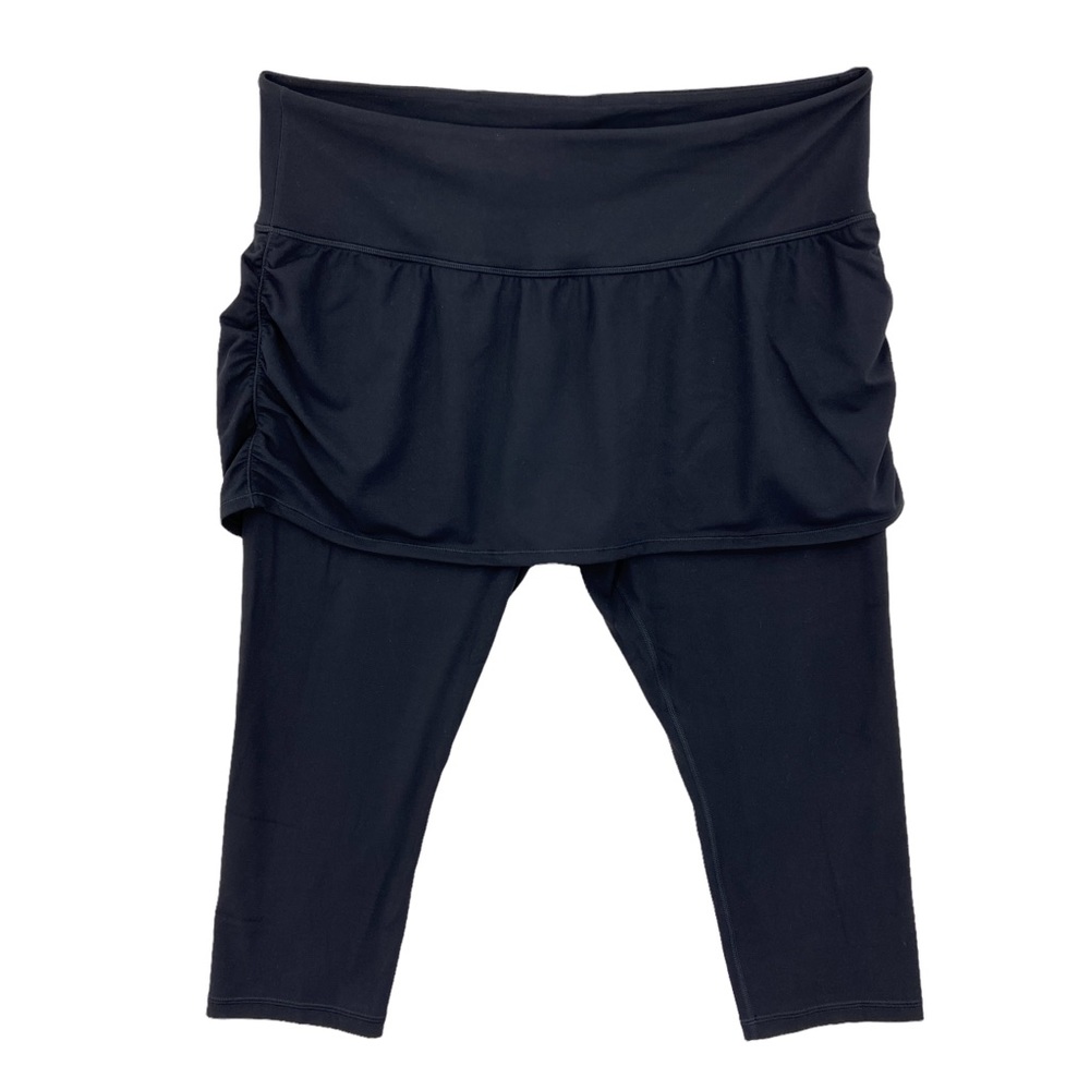 Athleta Black Skirted Leggings